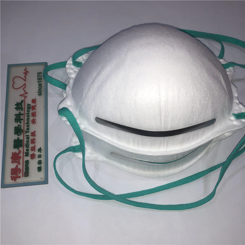 Mascarilla desechable en forma de copa no tejida N95 de media cara para uso propio