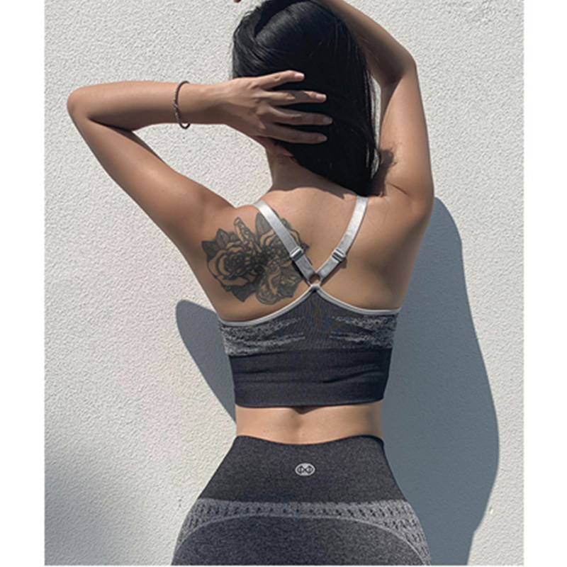 Chaleco de yoga para mujer sujetador profesional de secado rápido transpirable sujetador deportivo sujetador deportivo a prueba de golpes para mujer