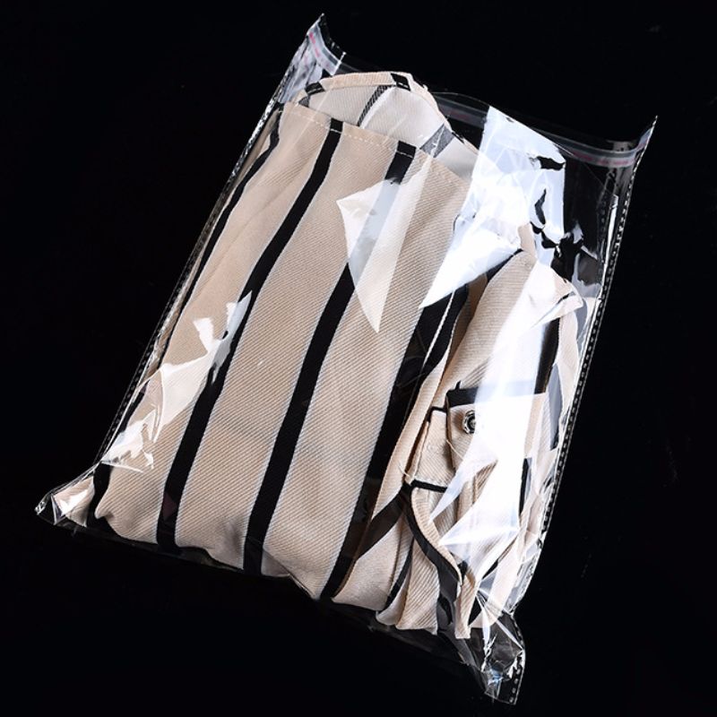 Opp alta protección del medio ambiente transparente ropa bolsa de embalaje de plástico