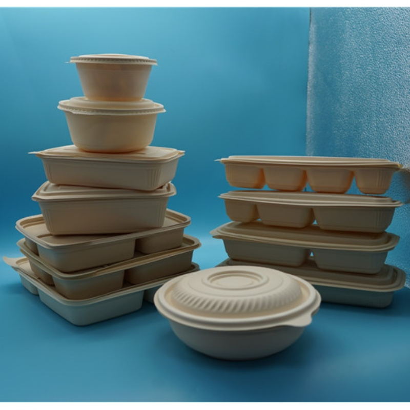 desechables herméticos compartimento refrigerable para microondas comida para llevar almidón de maíz biodegradable contenedores de alimentos