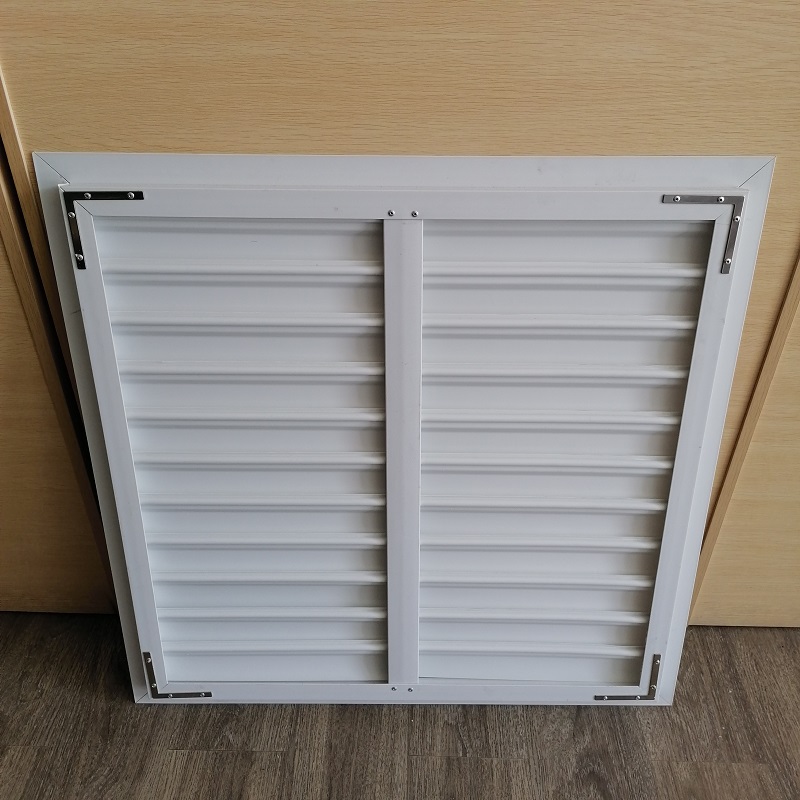 Ventilador de acero inalámbrico de vidrio con persianas de cristal