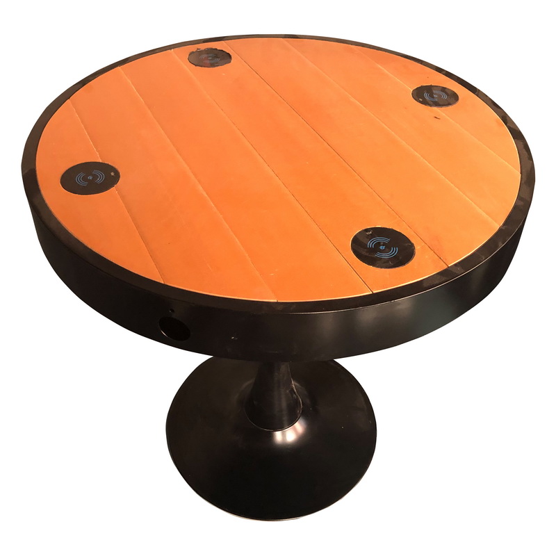 Tabla de Wifi inteligente de color de madera de acero inoxidable con cargador USB