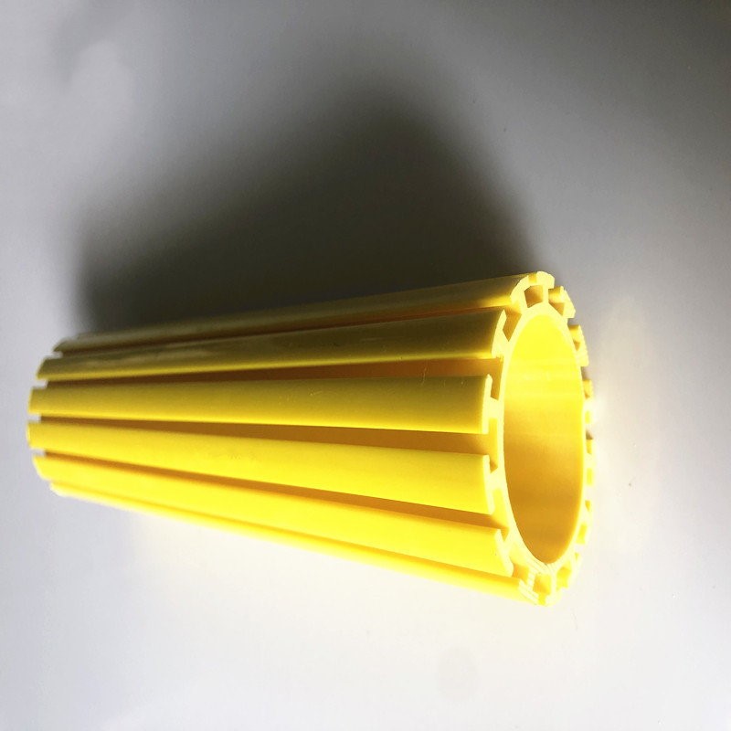 Perfil de tubo de plástico de tubo de perfil de pvc de extrusión a medida para ranura deslizante de soporte de piruleta