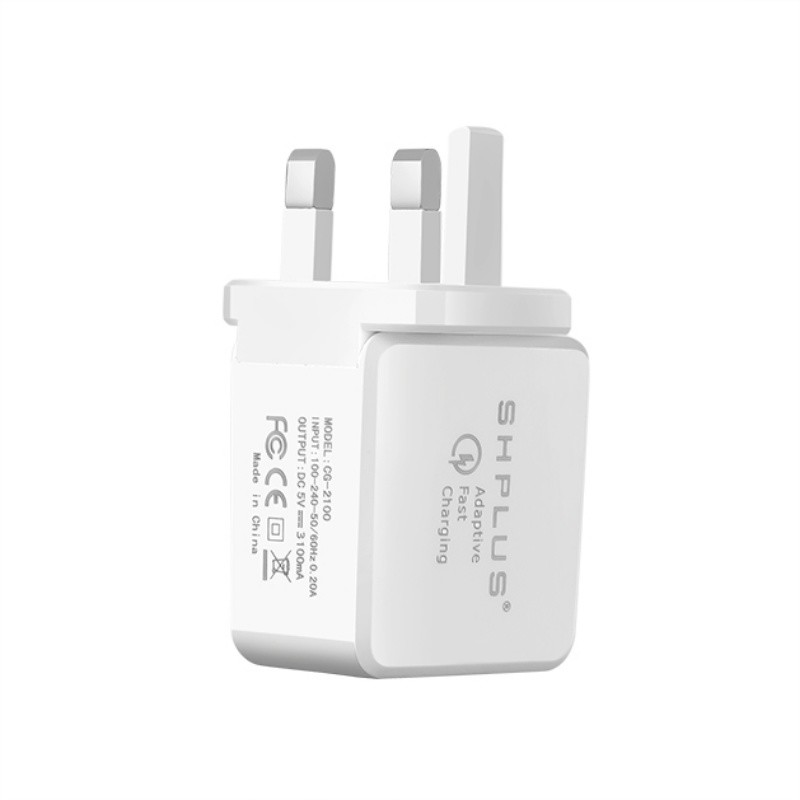 Unión Europea / Estados Unidos / Reino Unido enchufe 2.1a.4 puerto USB squash Exchange Travel Charter adaptador portátil cargador 18 W 3.0 cargador rápido