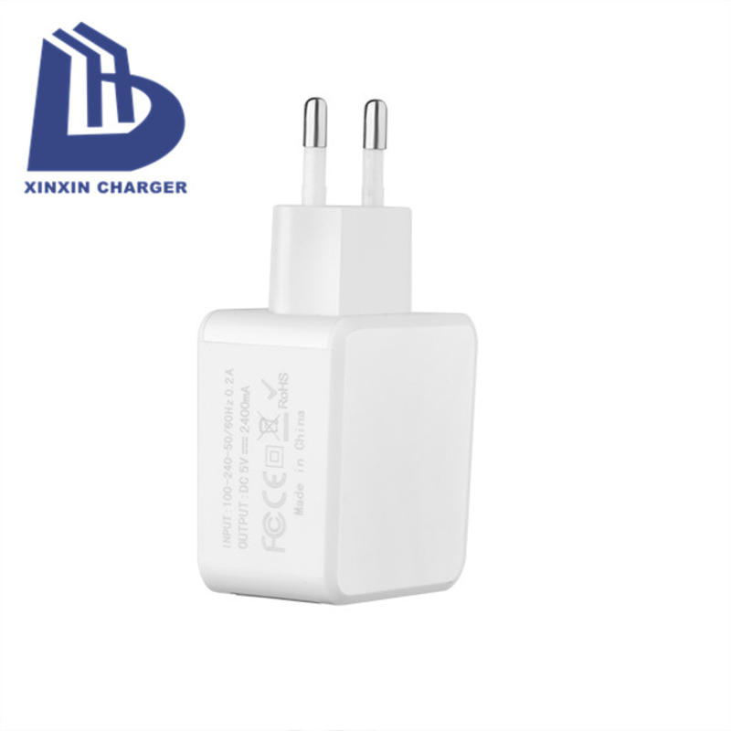 Cargador de pared USB portátil de doble puerto Cargadores USB de múltiples puertos EU / US / UK / AU OEM