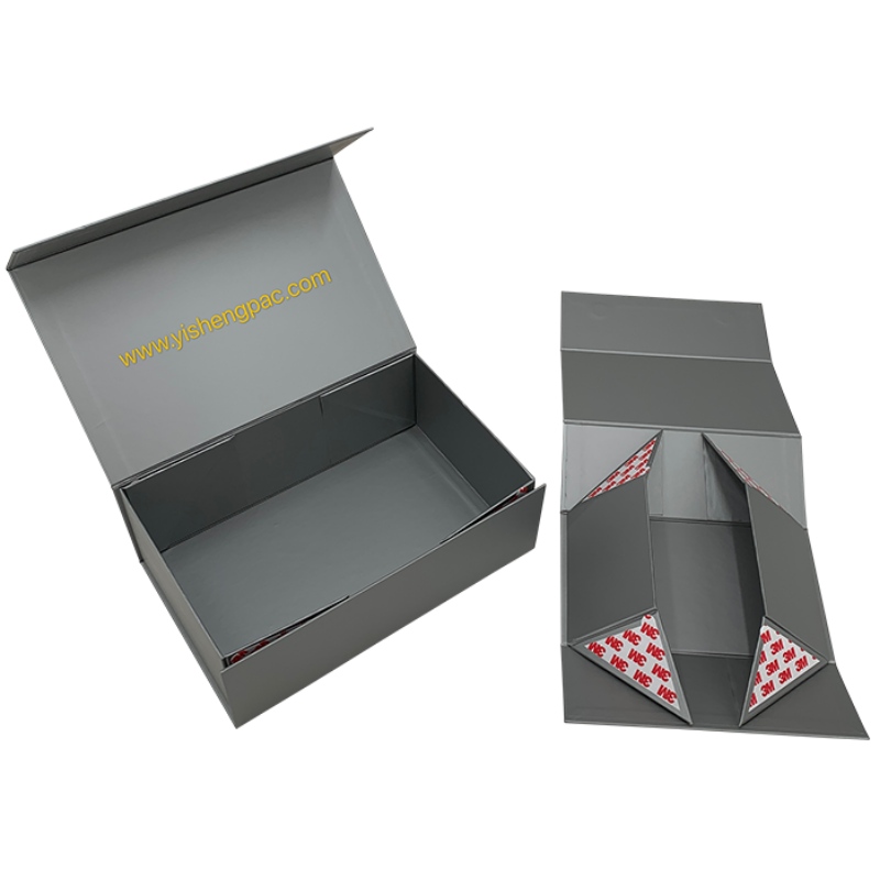 Cajas de descuento gris oscuro cajas de regalo personalizadas