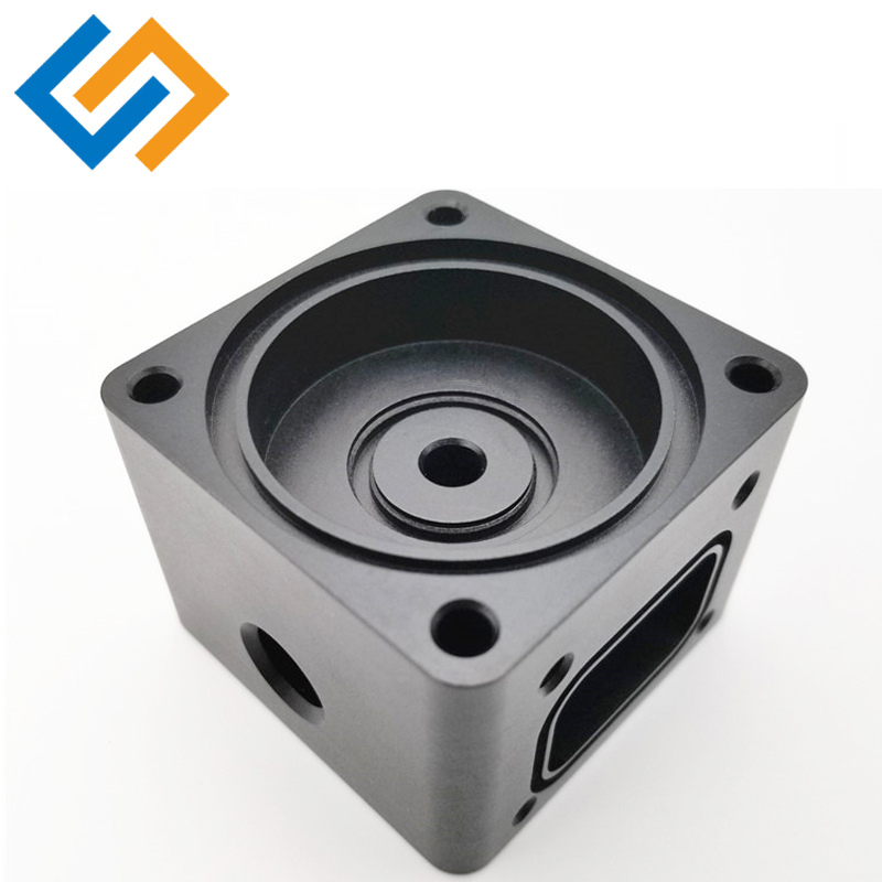 Piezas de aluminio anodizado negro CNC personalizadas