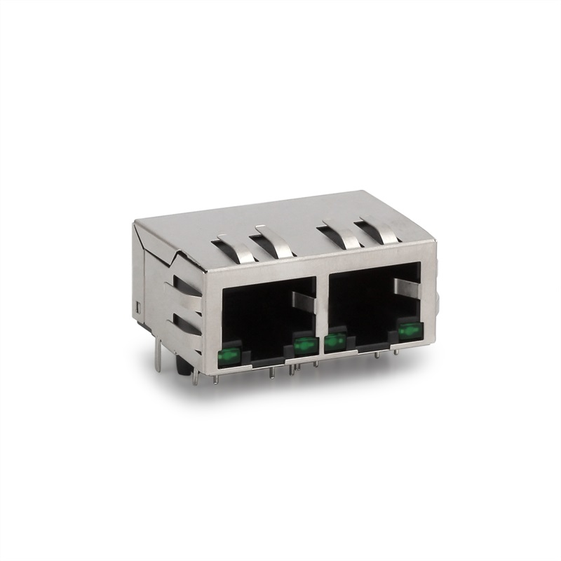 RJ45, 1X2 (filtros), LED, escudos