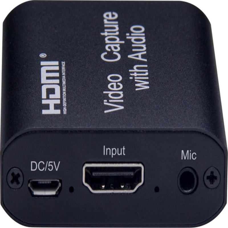 Captura de video HDMI V1.4 con salida de bucle HDMI, audio de 3.5 mm