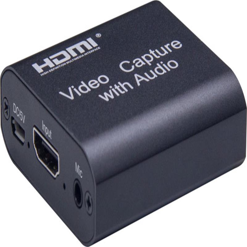 Captura de video HDMI V1.4 con salida de bucle HDMI, audio de 3.5 mm