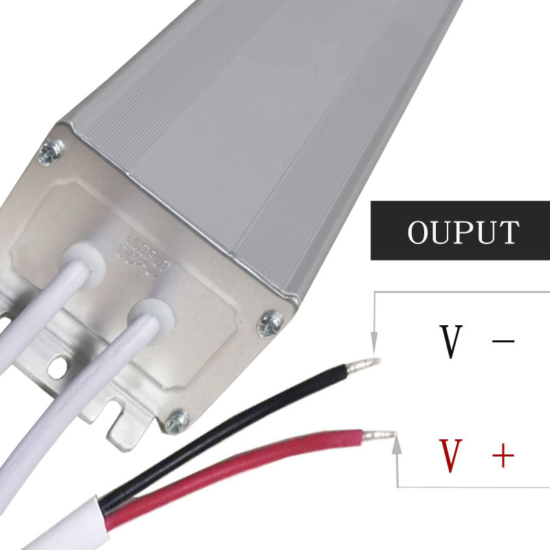 24v 150w estabilizador ip68. Luz submarina. Caparazón de aluminio.