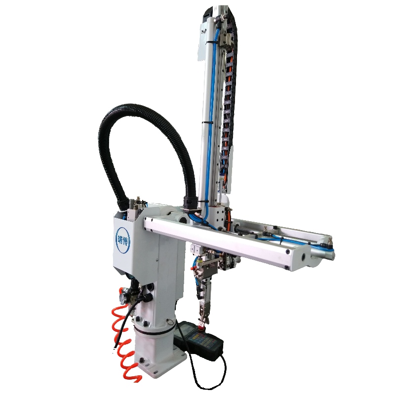 Robot de brazo oscilante KA-550 adecuado para máquina de plástico de 90-120 toneladas para recoger la válvula de seguridad de la máscara médica y la máscara ordinaria