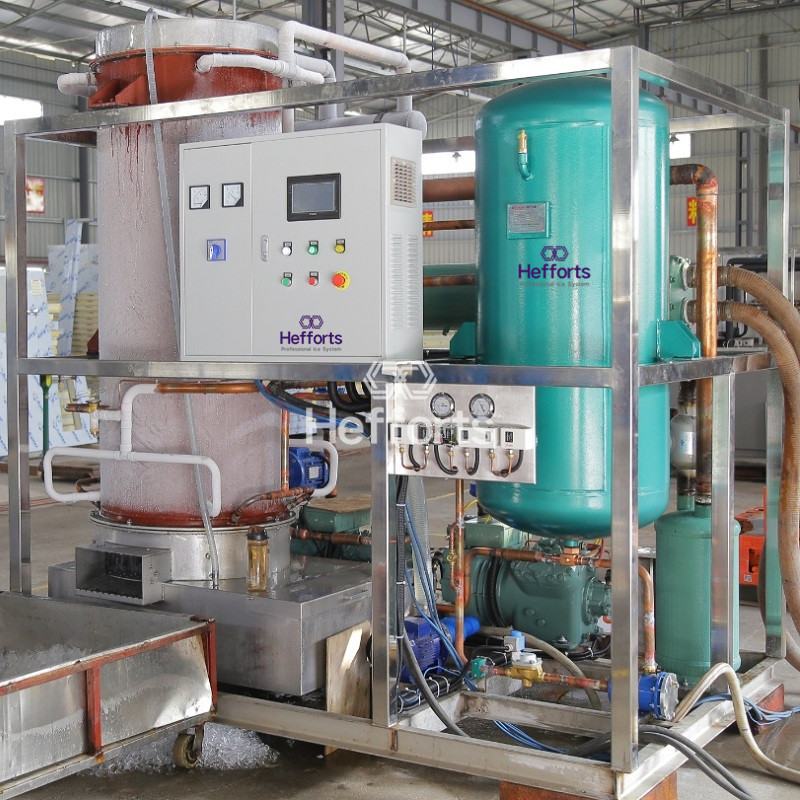 Máquinas de hielo personalizadas con frío, 2.000 kg. por día para alimentos refrigerados, pero vegetales
