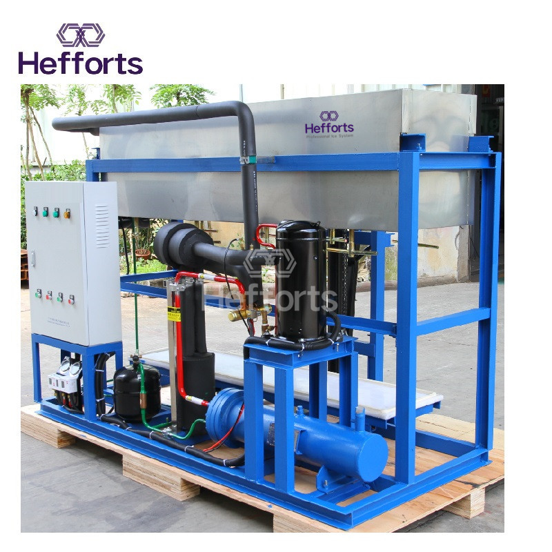 Prueba de la tercera parte de una máquina de hielo de cubos especialmente diseñada