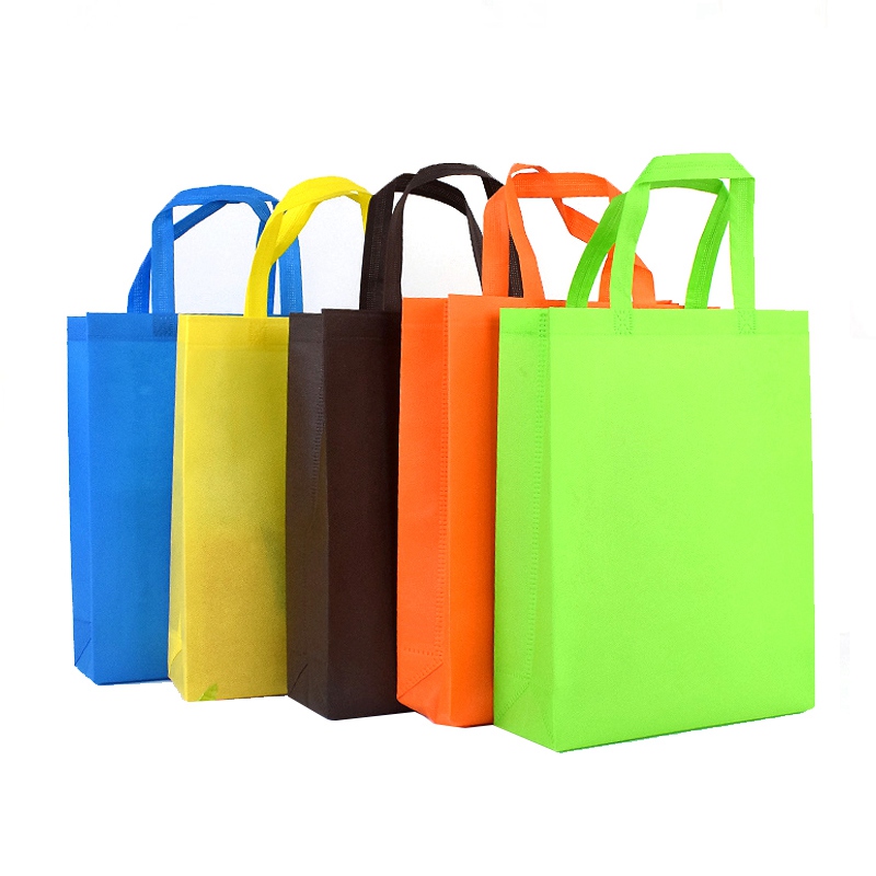 Bolsas sin hilar reutilizables para promover bolsas de compras con bolsas de almacenamiento sin hilar ambientalmente inocuas