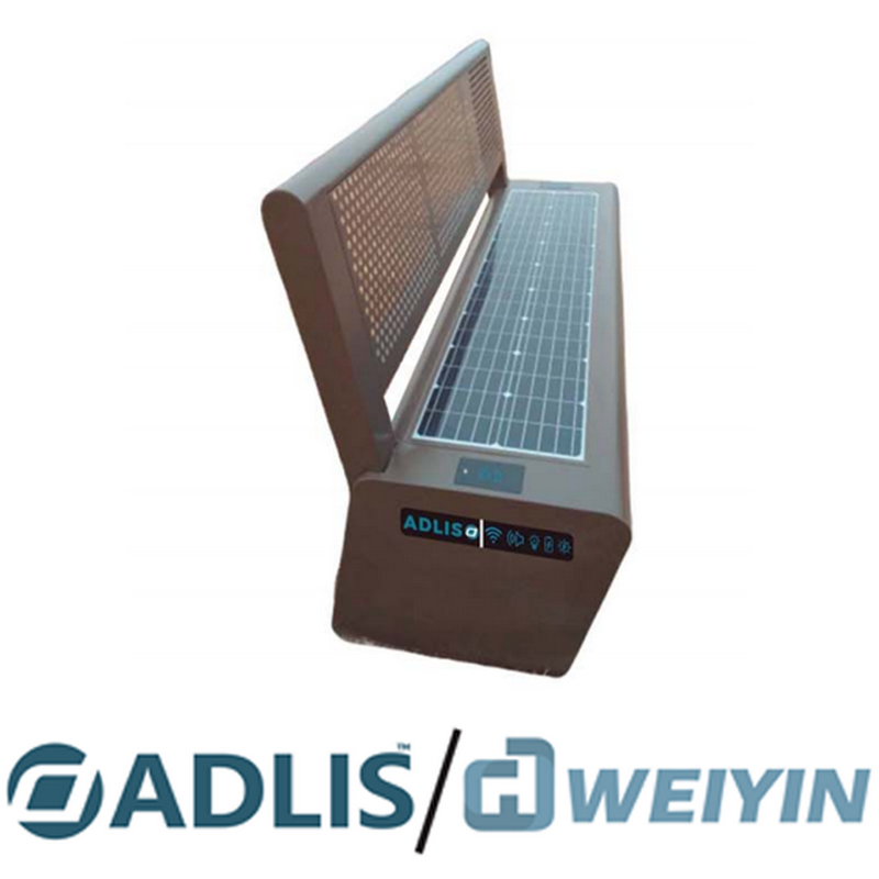 Material de alta calidad, fácil instalación, mantenimiento gratuito, bancos inteligentes con energía solar