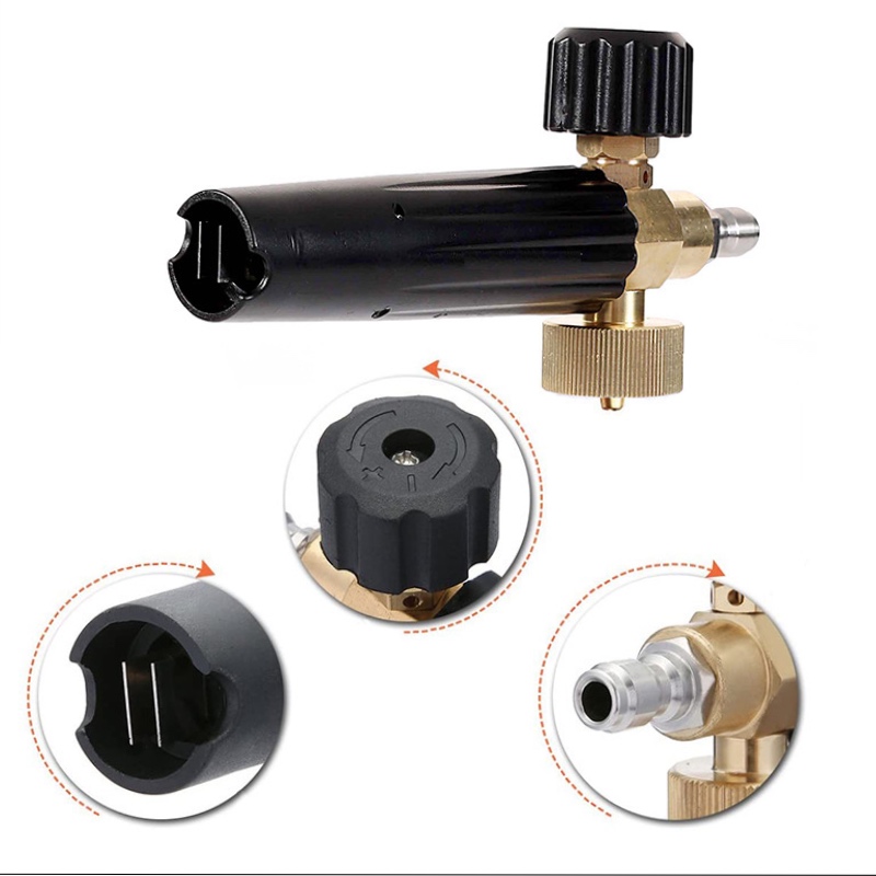 Cañón de espuma de nieve para lavado a presión.