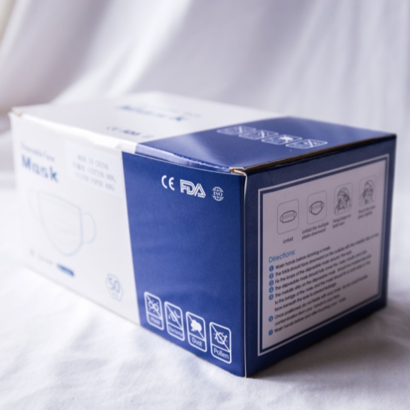 Caja de color de embalaje de máscara