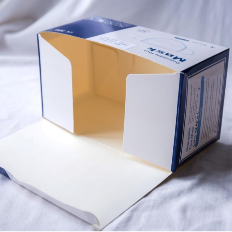 Caja de color de embalaje de máscara