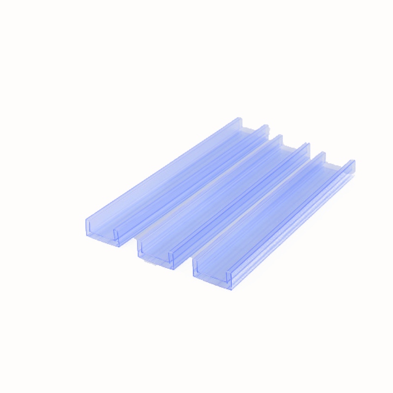 Tubo de embalaje de PVC transparente, componentes electrónicos transparentes, tubo IC
