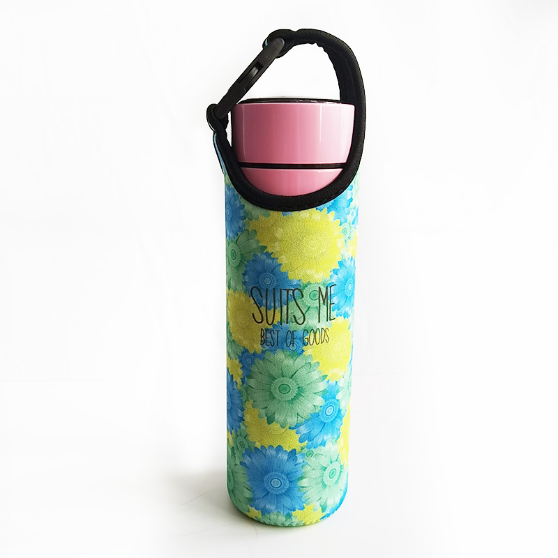 Funda de neopreno para botella de cerveza con cremallera