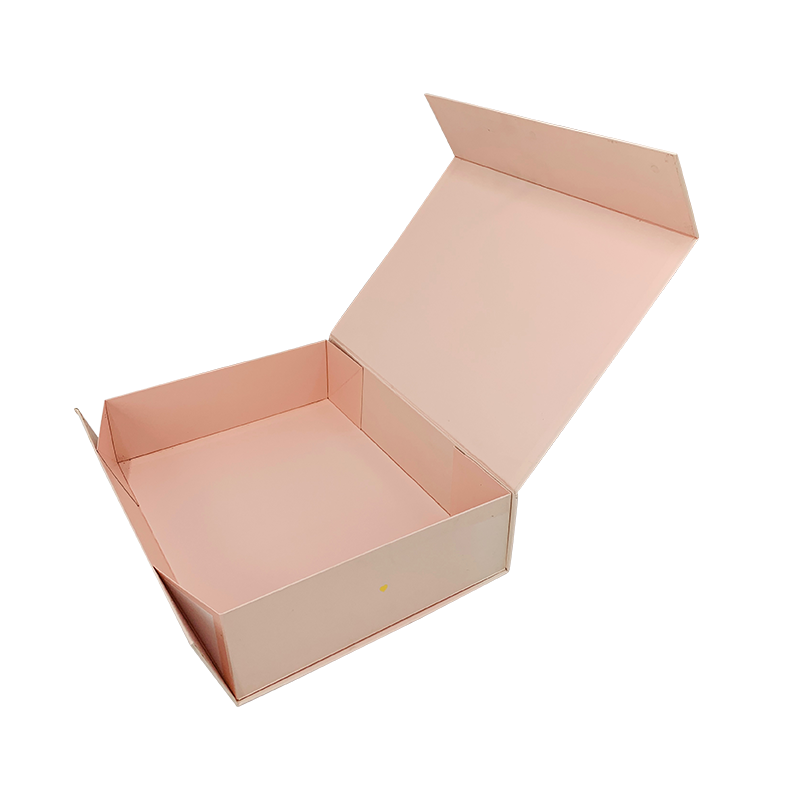 Caja de embalaje de papel 1011YSS para regalo Caja de regalo plegable rosa