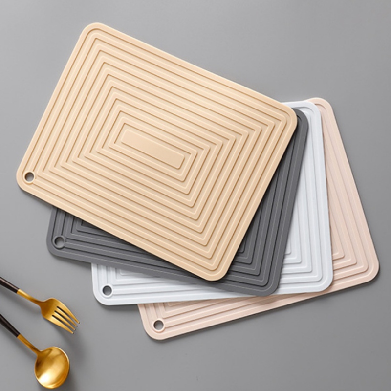 Alfombra rectangular ondulada para macetas