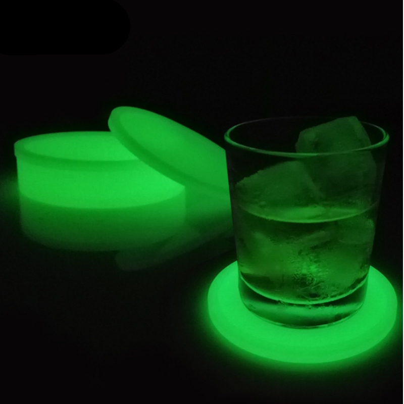 10 posavasos luminoso redondo grueso