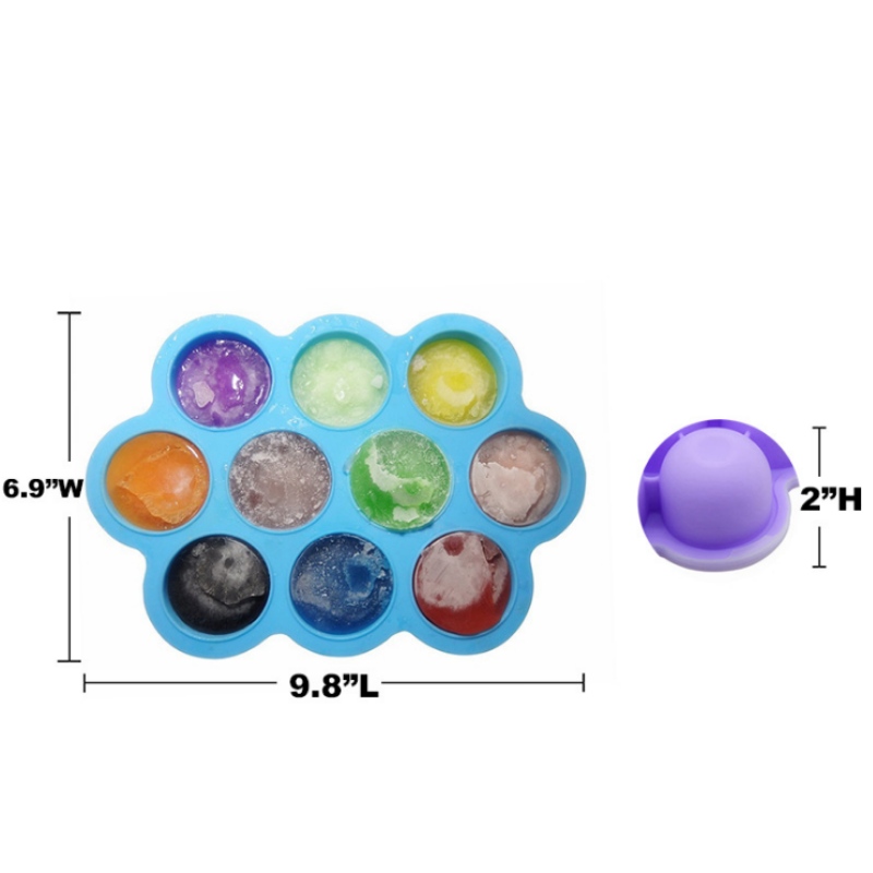 Silicona 10 cofres de hielo moldes de hielo