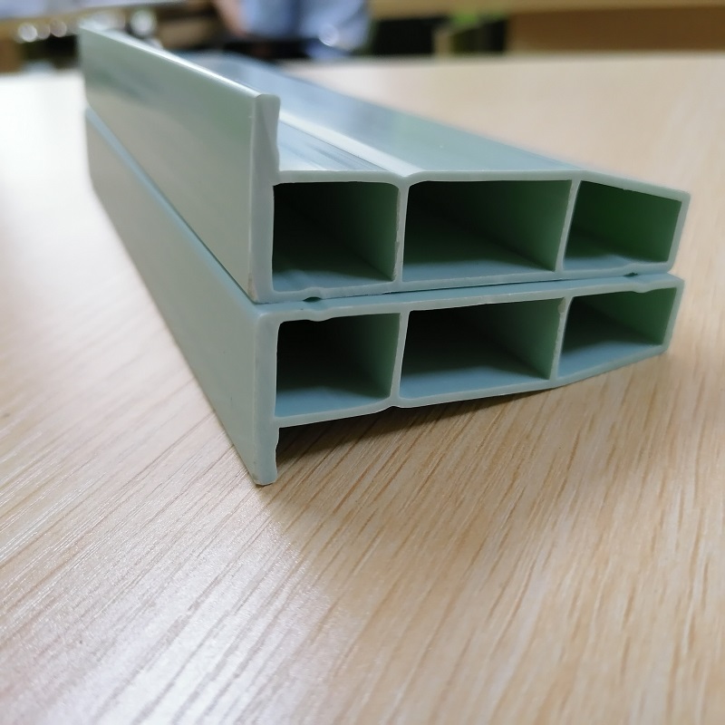 Fabricante chino de perfil de tobera de PVC fabricante de perfiles huecos de pvc embellecedor de sección en L de pvc para sistema de ventilación