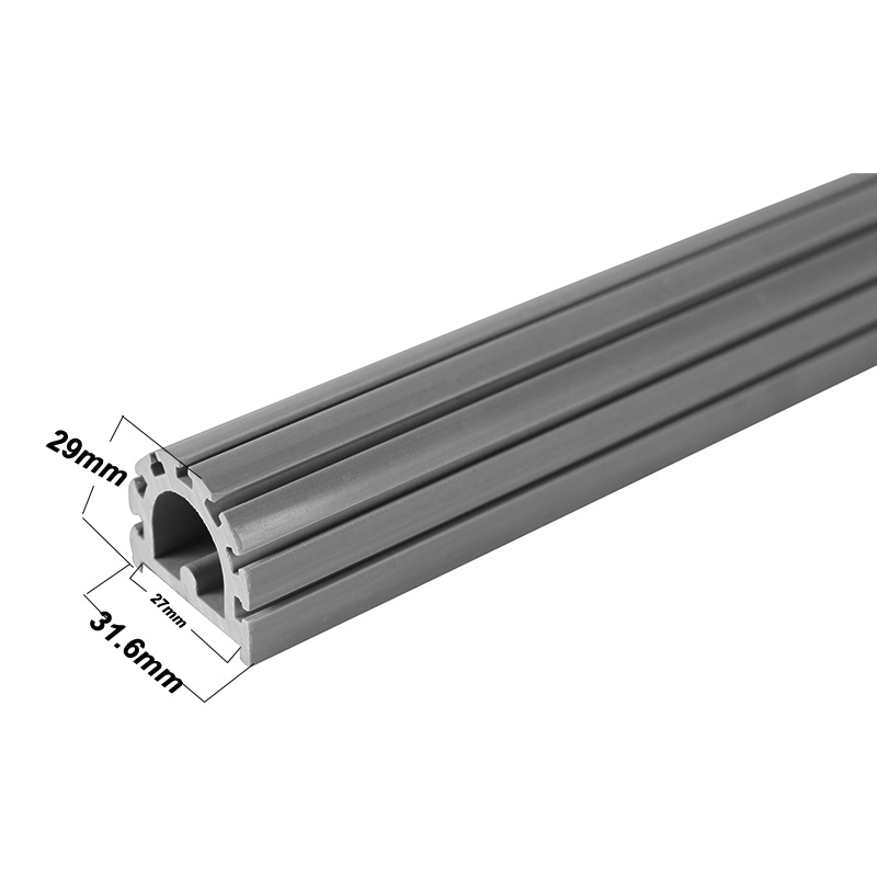 Perfil de pvc por encargo no estándar de la fábrica del perfil de la industria del pvc perfil de la forma del pvc D
