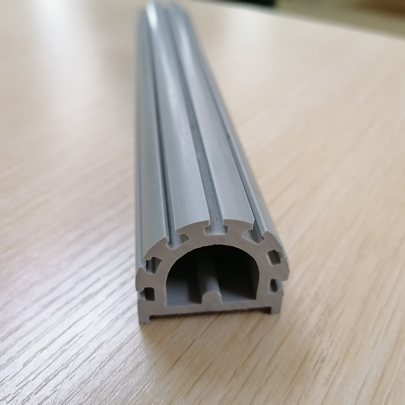 Perfil de pvc por encargo no estándar de la fábrica del perfil de la industria del pvc perfil de la forma del pvc D