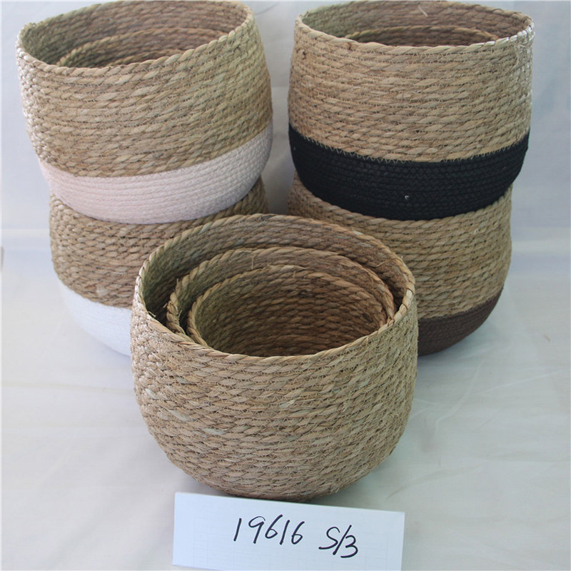Carpintería artesanía cesta de comestibles caja de regalos botella de almacén decoración de la casa planta de flores