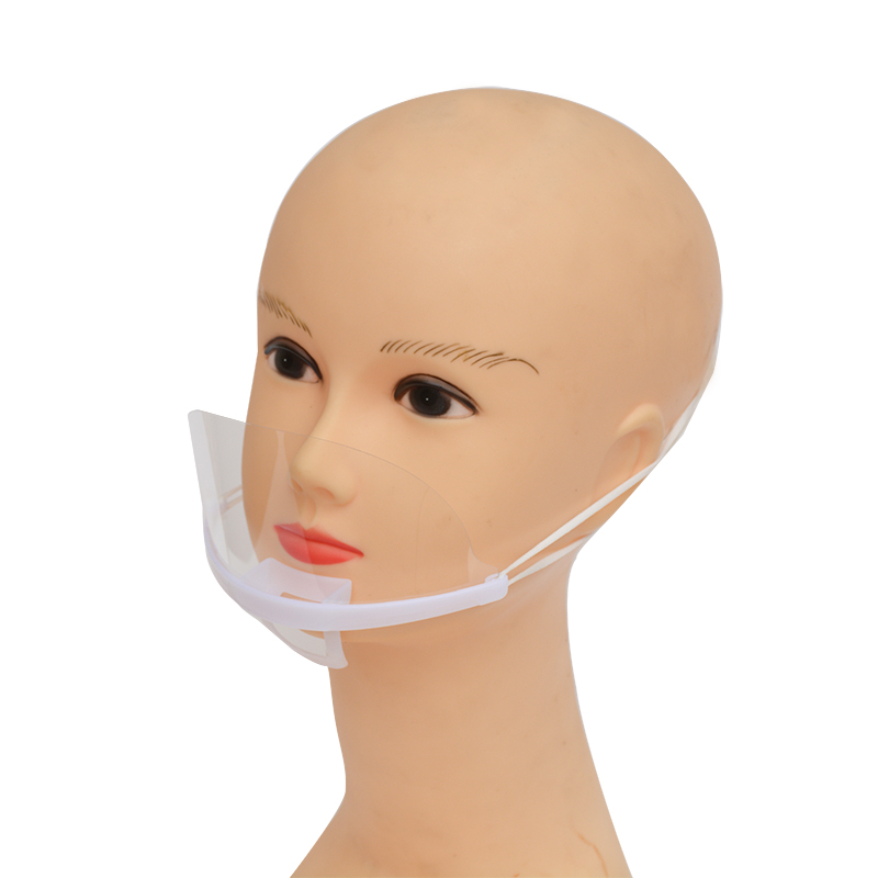 Precio de fábrica Catering Cubierta protectora Boca y nariz Escudo Boca Escudo Plástico Transparente