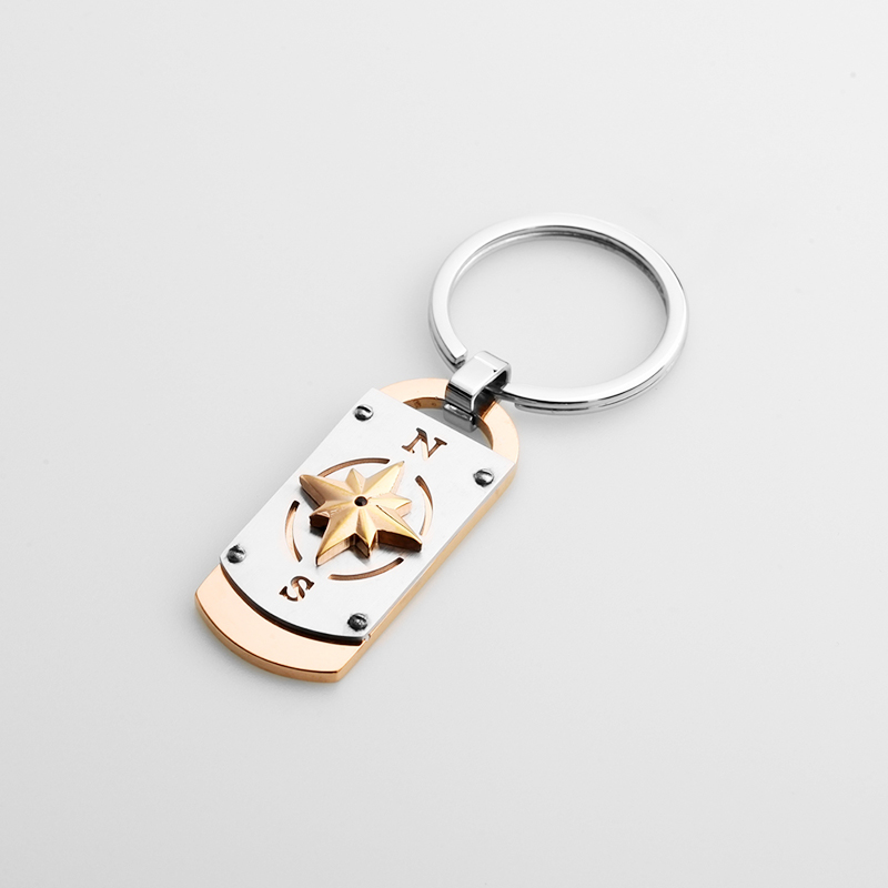 Accesorio de moda al por mayor Colgante de dos tonos Llavero Colección de la serie Sea
