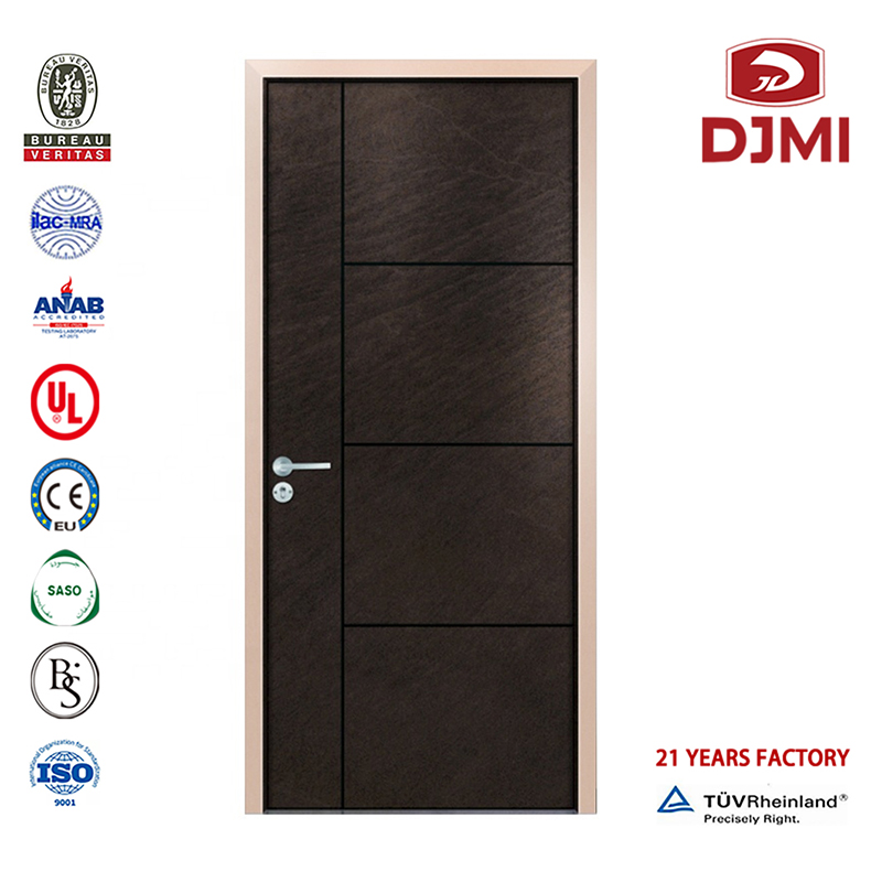 Baño barato Piel de puerta de madera de teca impermeable Fábrica Personalizada de melamina Diseño de hospital Acabado Piel de puerta oscura Nueva configuración Interior Madera moderna Puerta de MDF Melamina económica moldeada