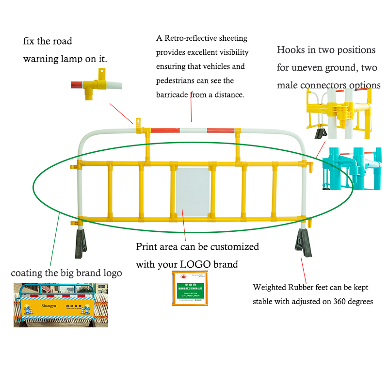 Barrera de seguridad vial de PVC hecha en China