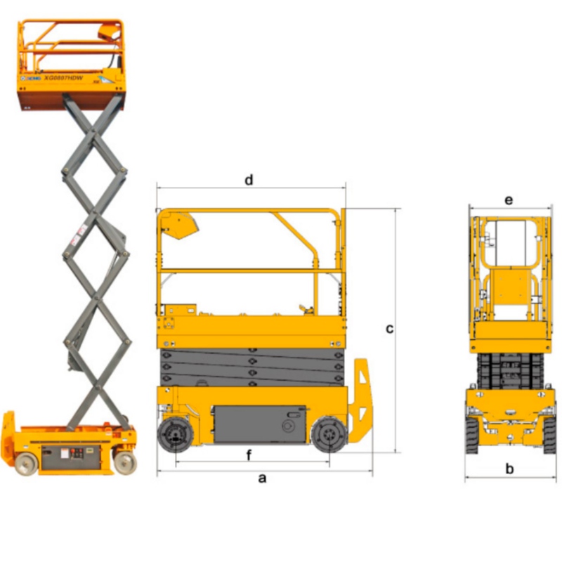 ELEVADORES DE TIJERA XG0807HD / XG0807HDW