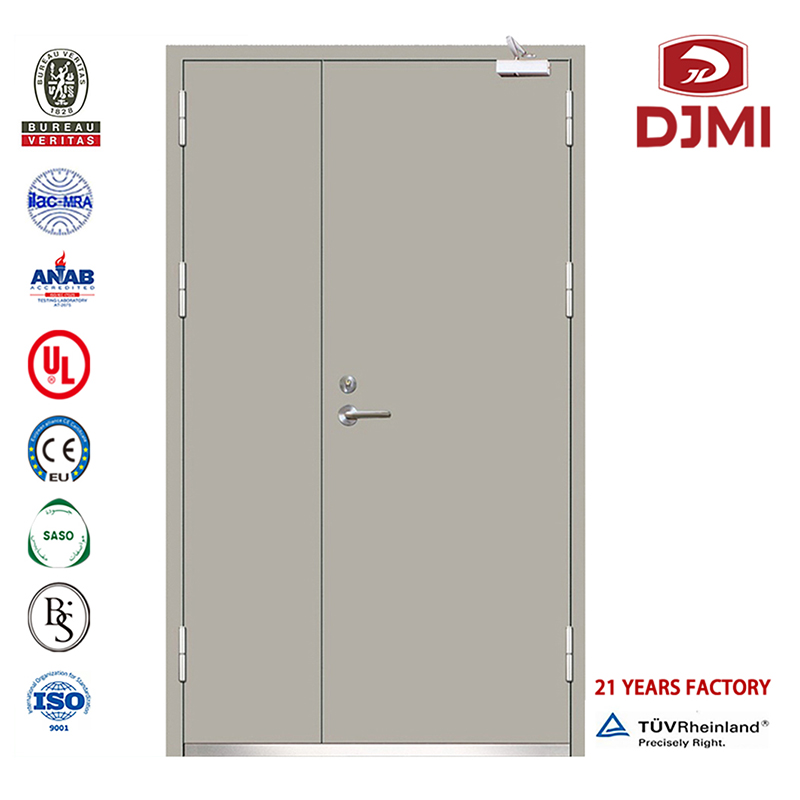 Puertas clasificadas con ventanas de vidrio Puerta de acero a prueba de fuego Exterior personalizado con clasificación Bs Precio económico Puerta de acero inoxidable resistente al fuego de doble entrada Puerta de acero resistente al vi...
