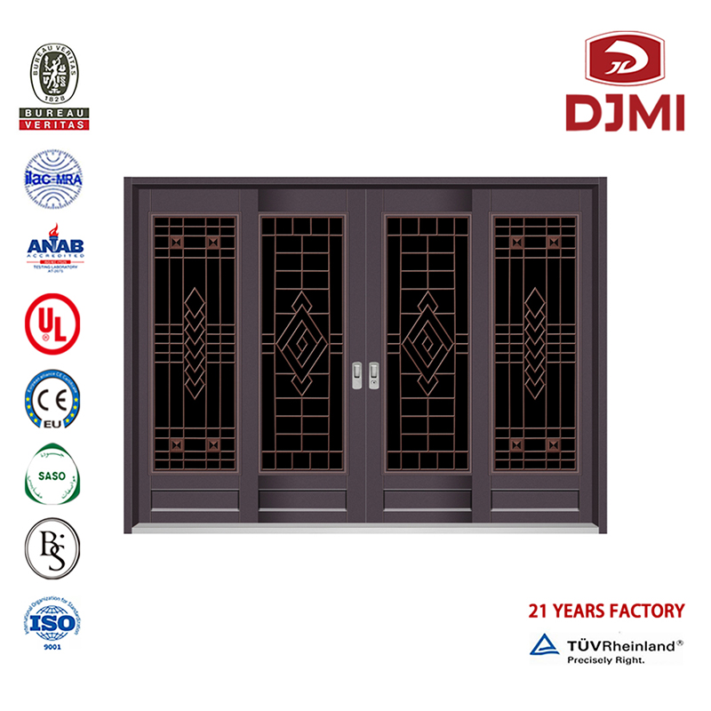 Nuevos ajustes Diseño de moldes Piel de metal estampada Gabinete al aire libre Puerta de acero inoxidable de color Fábrica china Seguridad de entrada de lujo Puerta de tormenta de acero inoxidable de color Exterior de alta calidad Hoja...