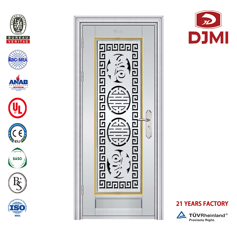Barato Swing 304 # \/ 201 # Entrada principal 304 Diseño de puerta de acero inoxidable individual Diseño personalizado con Ss304 # Puerta de entrada de acero inoxidable con uno y medio marco Nuevas configuraciones Puertas dobles Exteri...