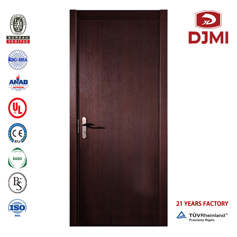 Marco personalizado Ul 1 hora Madera nominal Puerta cortafuegos de 30 minutos Nueva configuración 0.5Mm 1Mm Chapa decorativa Puerta cortafuego de madera Puertas interiores prehung de madera maciza Alta calidad 90Min Calificación de Chi...