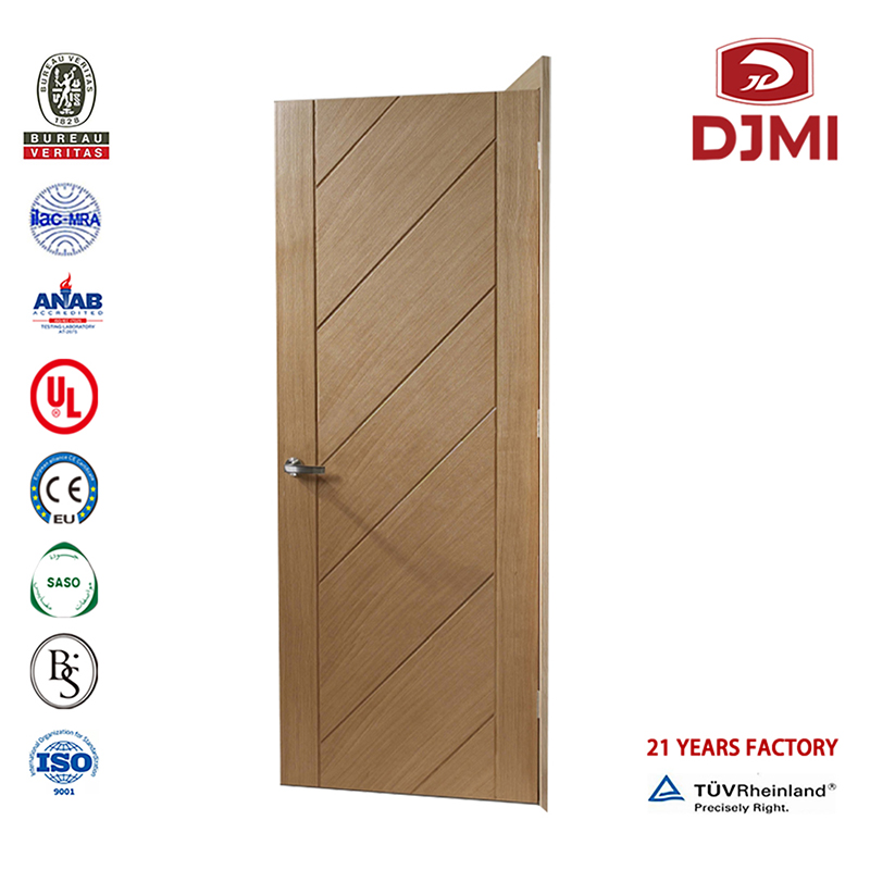 Fábrica china Puerta de resistencia de entrada del hotel Puertas de madera con clasificación de fuego de 60 minutos Nuevas configuraciones Puerta de madera a ras de fuego de madera barata para la escuela del hotel Nuevas configuracione...