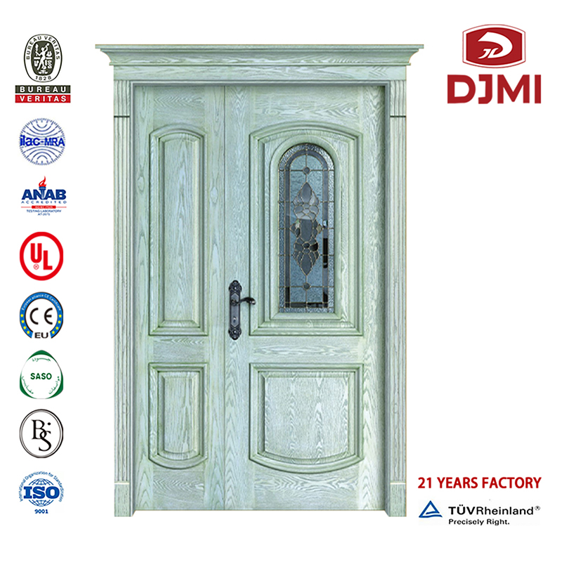 Nuevo montaje de las puertas de madera tallada de MDF PCV puertas blancas de cristal de China fábrica de dormitorio barato madera de madera de WPC puerta de madera de cuero de alta calidad bordado Diyar kail puerta de madera metálica d...