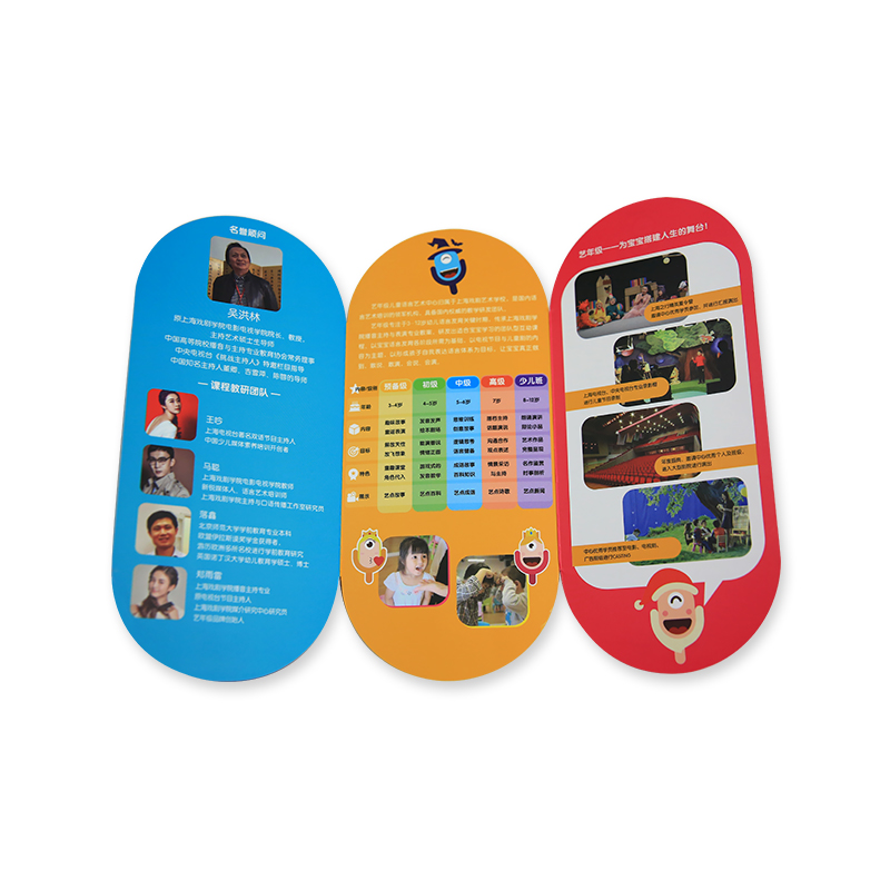 Folleto triple (especialmente)