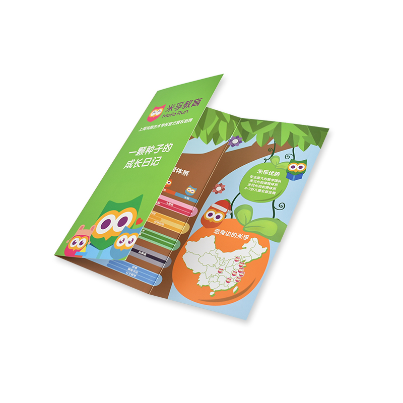 Folleto triple (especialmente)