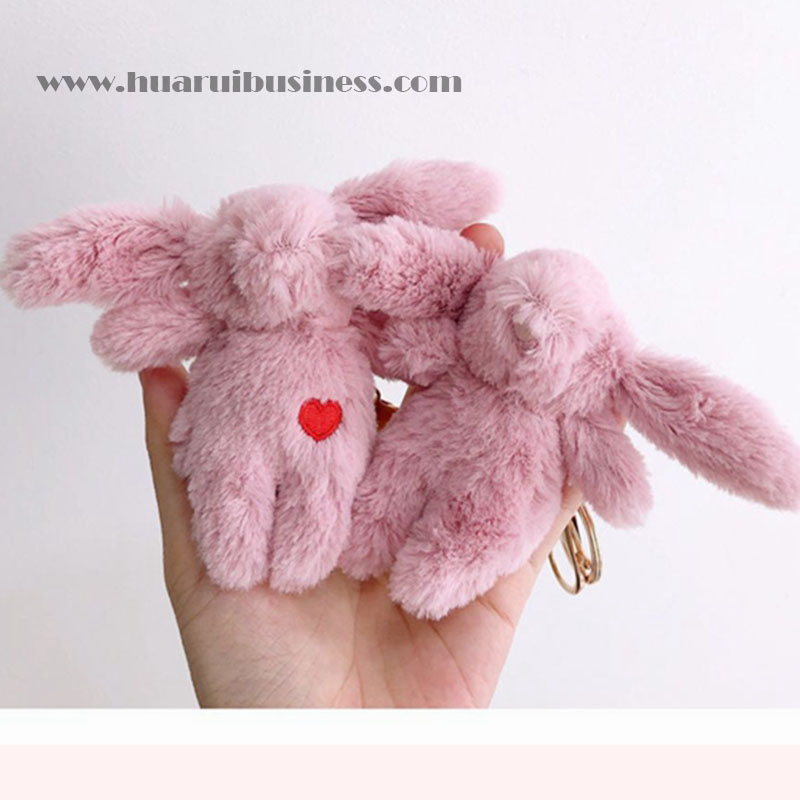 Conejos de peluche / llaveros / llaveros / rastreadores de llaves