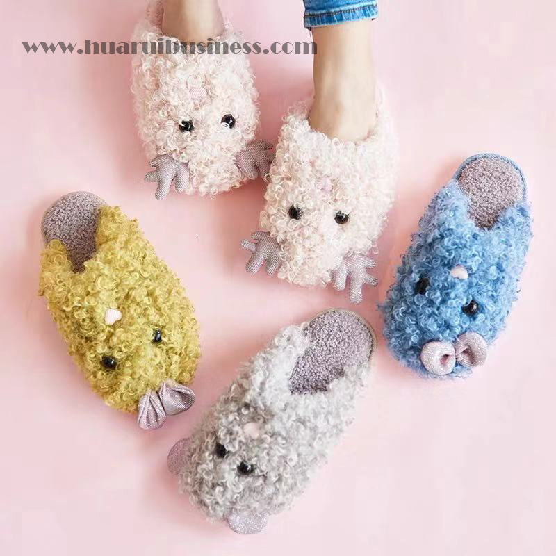 Suelas de pantuflas de cachemir, de terciopelo y de látex, y suelas de PVC impermeable.
