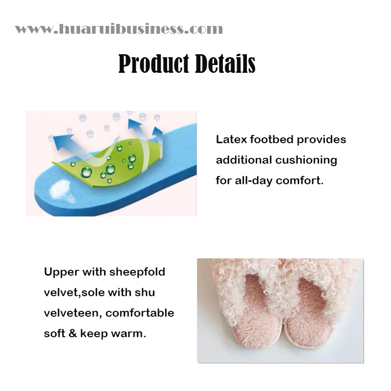 Suelas de pantuflas de cachemir, de terciopelo y de látex, y suelas de PVC impermeable.