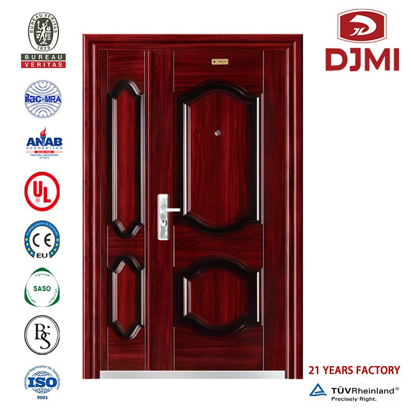 Puerta abatible de un solo panel multifuncional Acero resistente al fuego Diseños únicos para el hogar Puertas de seguridad Puertas interiores profesionales Puerta de seguridad de acero de estilo turco elegante Nuevo diseño Hierro Met...